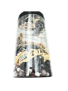 Mystery Jewelry Jar #24 Wearable Quality Pieces 2lbs Necklace Bracelet Earrings